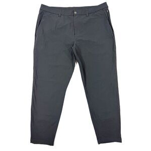 Lululemon ABC Pants Size 38x29 Slim Fit Trouser Dark Charcoal Gray Warpstreme
